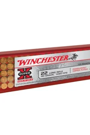 Top Seller | WINCHESTER Super X 22LR 40gr Power-Point Copper Plated Ammunition | 100 Round