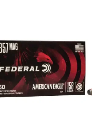 Popular Pick | FEDERAL AMMO American Eagle 357 Mag 158Gr Jacketed Soft Point Ammunition | 50 Rounds