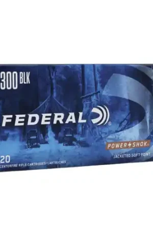 Limited Time | FEDERAL AMMO Power-Shok 300 AAC Blackout 150gr Jacketed Soft Point Ammunition | 20 Rounds
