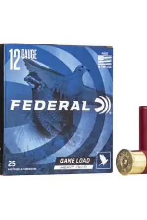 FEDERAL AMMO Game Load 12 Gauge 2-3/4" 1-1/8oz #4 Game-Shok Shotgun Ammunition | 25 Rounds - Manufacturer Direct