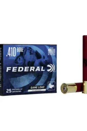 FEDERAL AMMO Game Load Upland Hi-Brass 410 Bore 3" 1135 FPS 25rd - New Item
