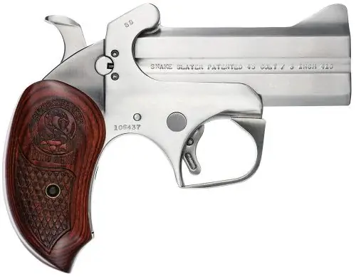High Quality - Bond Arms Snake Slayer Extended Grip .45 Colt .410 Stainless/Silver Derringer