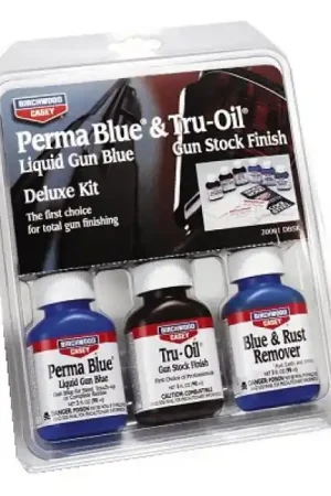 Birchwood Casey Deluxe Blueing & Stock Finish Kit Perma Blue and Tru-Oil | Latest Arrival
