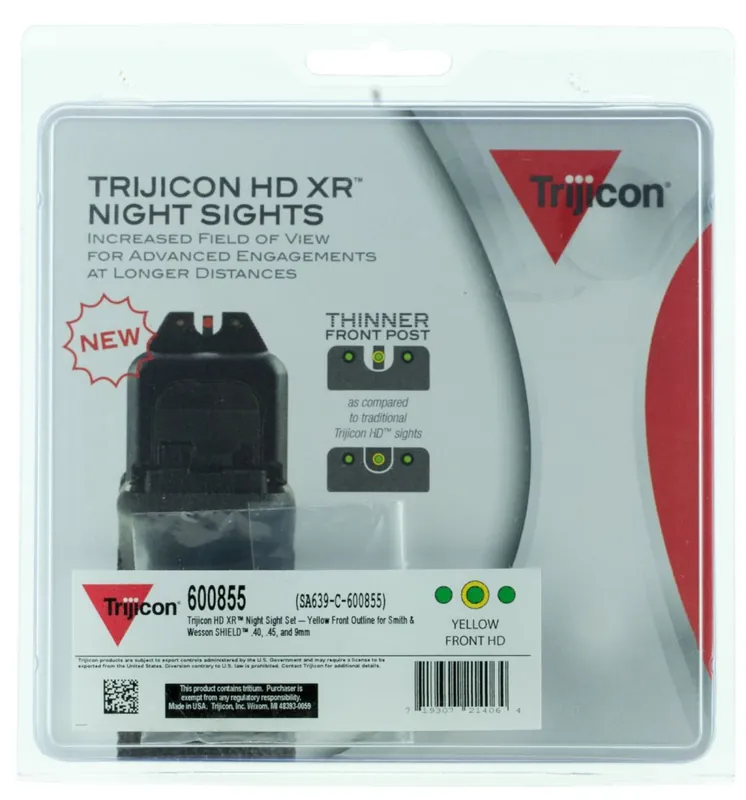 While Supplies Last | Trijicon 600855 HD Night Sights S&W M&P Shield Yellow