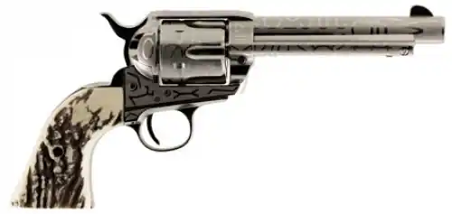 Limited Stock - Taylor's & Company 1873 Cattleman Cattle Brand .357 Mag Nickel Revolver