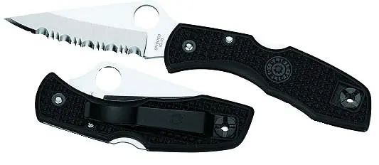 Spyderco Delica 4 Combo Edge Black FRN - Available Now