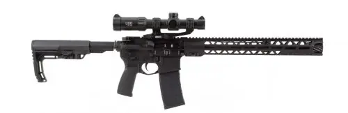 ZRO Delta Range Ready LVOA AR-15 Range Ready LVOA Fully Ambidex .223 Remington 5.56 NATO Blue/Black Rifle w/ USO TS8 1-8x RBR Scope - Top Quality