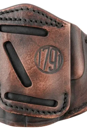 1791 Gunleather 4-Way Concealment & Belt Holster 4-Way Concealed Carry Vintage Black Leather - Top Pick