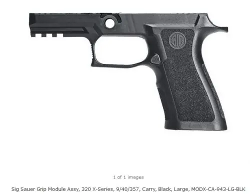 Newly Listed | SIG Sauer P320 X-Series Carry Grip Module Assembly 9mm Black Grip Module