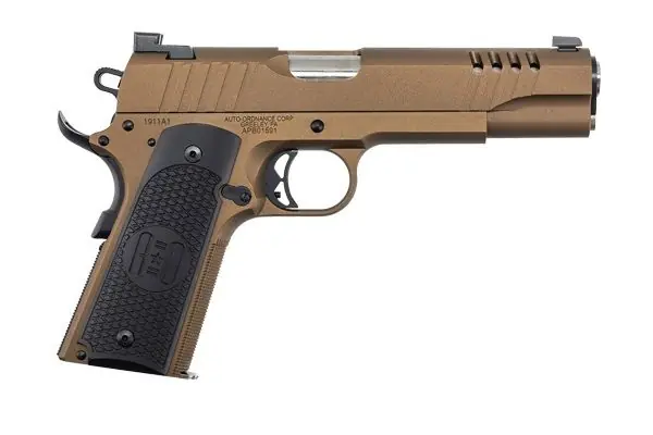 Auto-Ordnance 1911A1 Burnt Bronze Slide .45 ACP Stainless Pistol | Customer Favorite